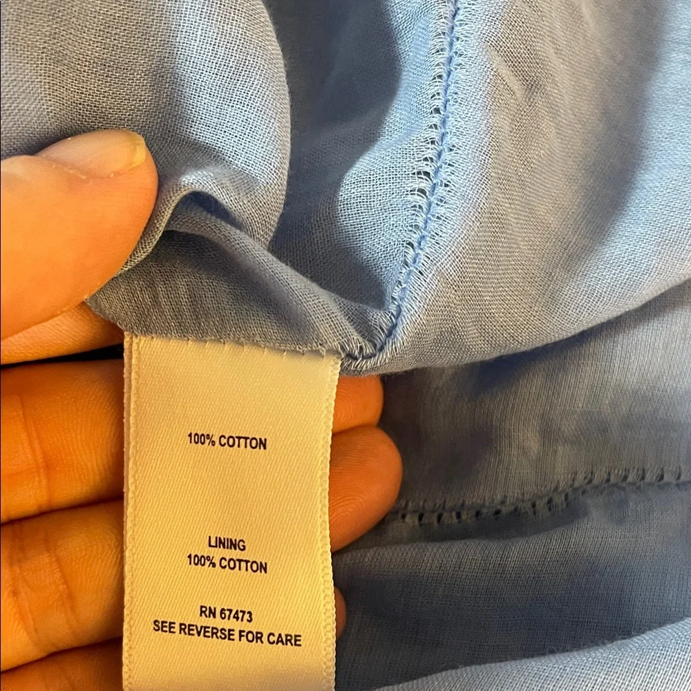 Taylor Dress in Light Blue Eyelet dress size 12 - Picture 6 of 12